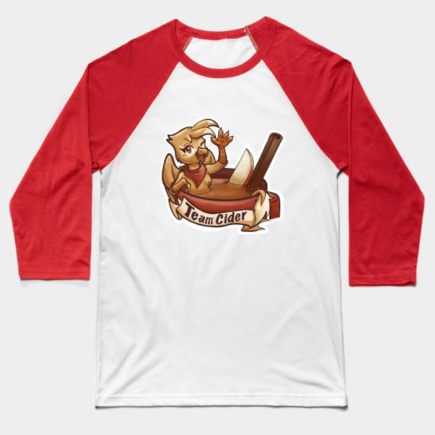 Team Cider TrotCon Online Baseball T-Shirt by CatScratchPaper